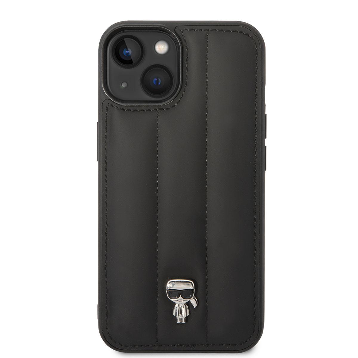 Apple iPhone 14 Kılıf Karl Lagerfeld Nylon Puffy Airbag Karl Dizayn Kapak