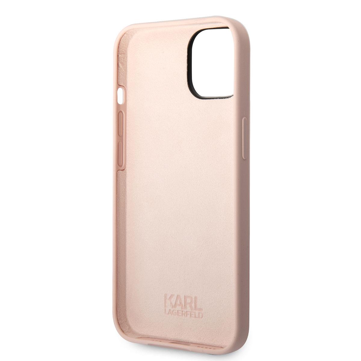 Apple iPhone 14 Kılıf Karl Lagerfeld Silikon Karl Dizayn Kapak