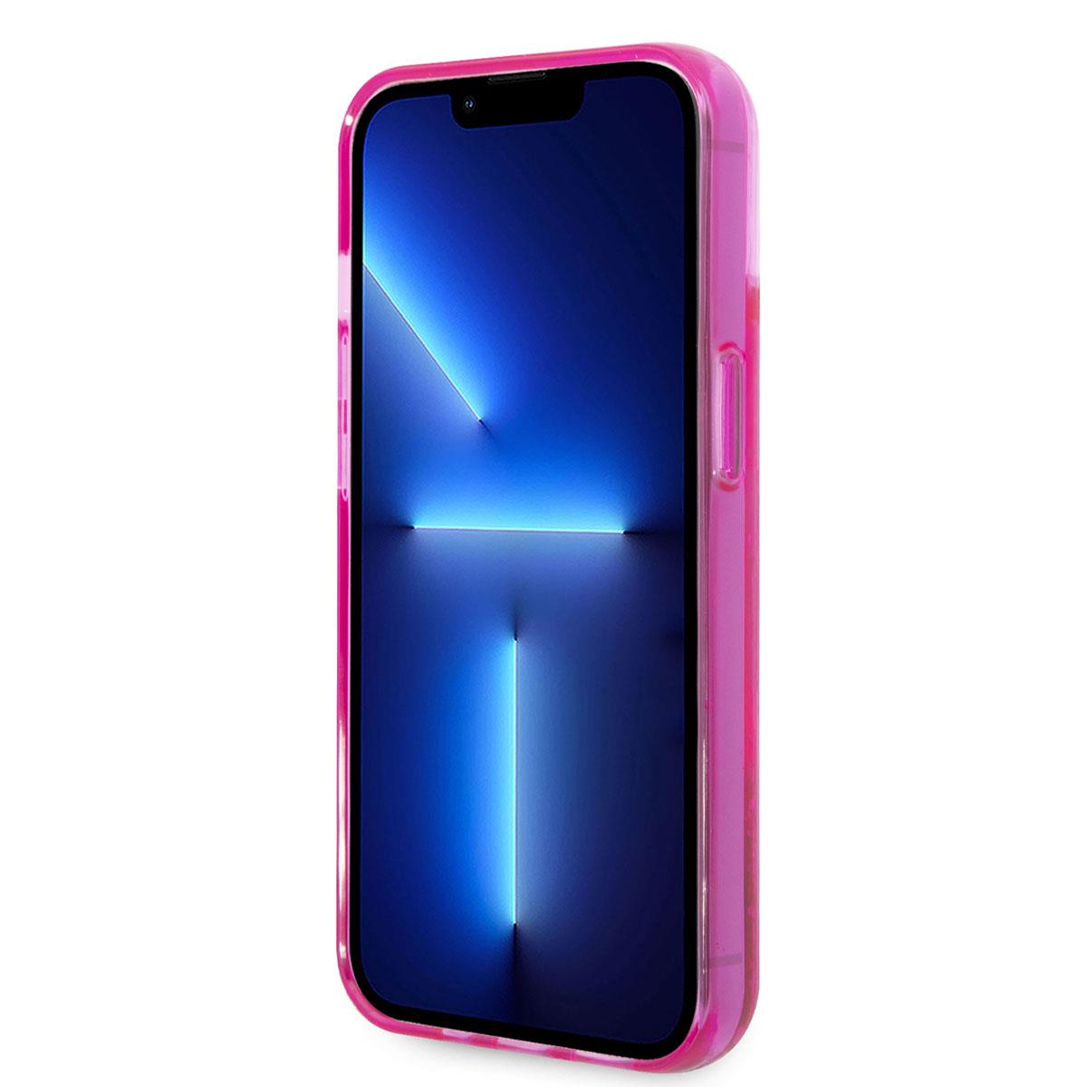 Apple iPhone 14 Kılıf Karl Lagerfeld Sıvılı Simli RSG Dizayn Kapak