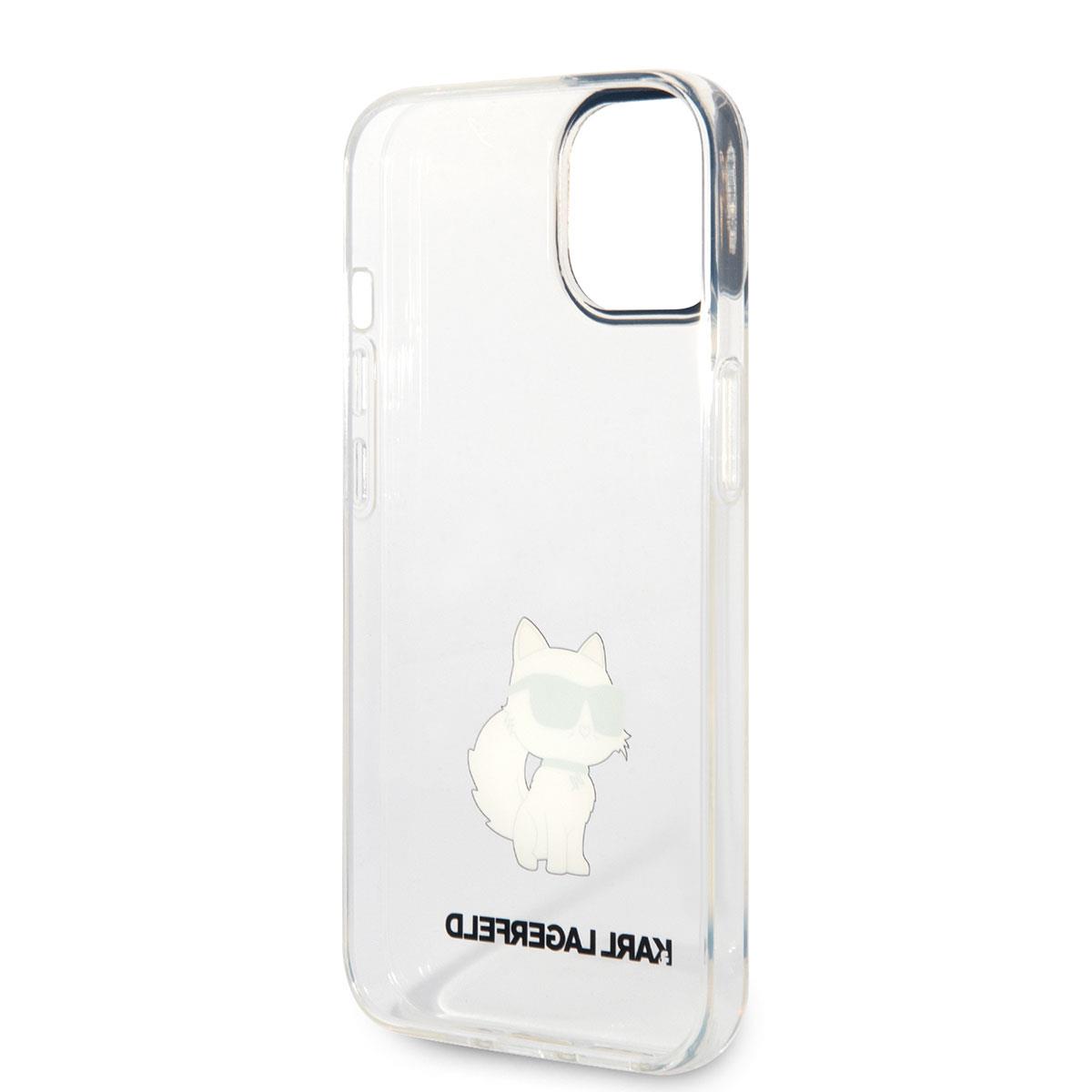 Apple iPhone 14 Kılıf Karl Lagerfeld Transparan Choupette Dizayn Kapak