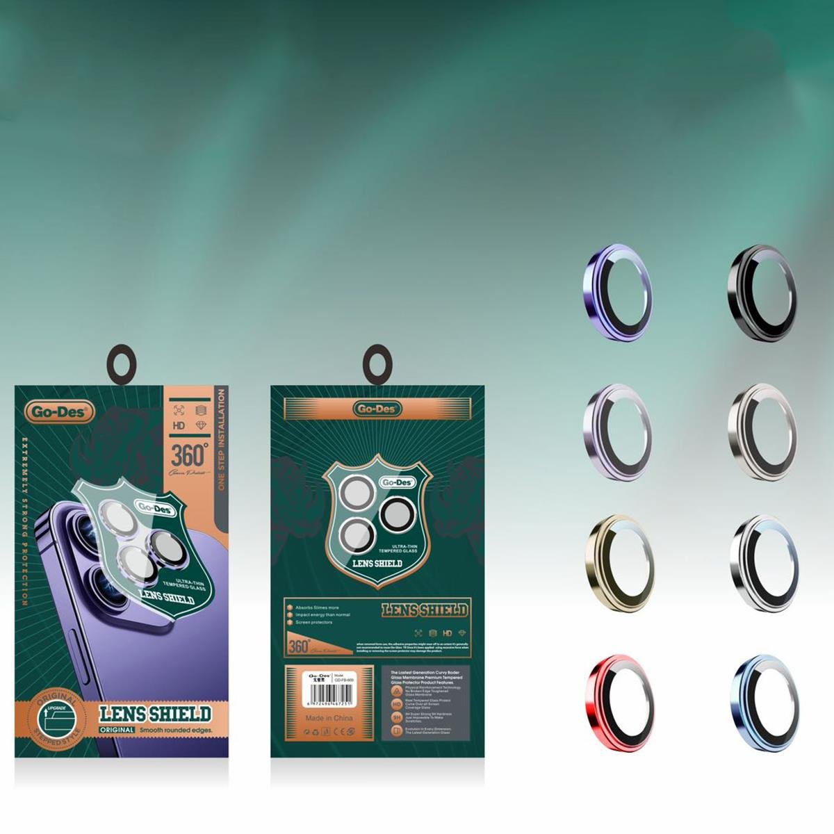 Apple iPhone 14 Pro Go Des CL-10 Kamera Lens Koruyucu