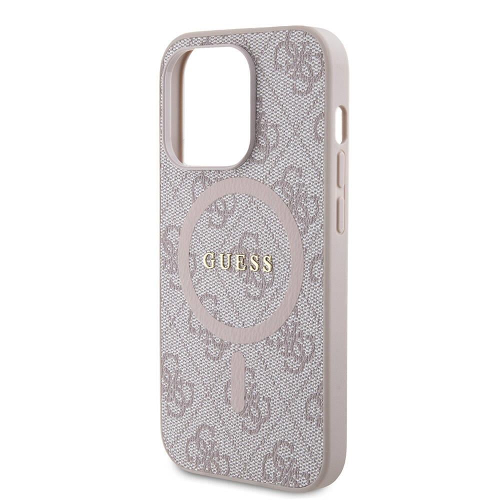 Apple iPhone 14 Pro Kılıf Guess Orjinal Lisanslı Magsafe Şarj Özellikli 4G Desenli Yazı Logolu Kapak