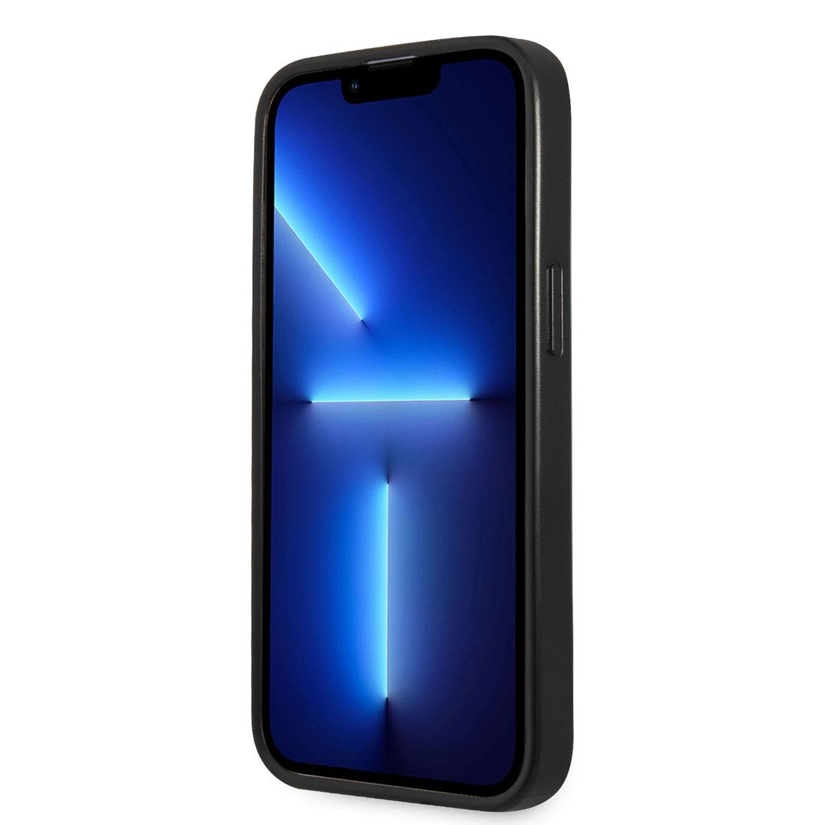 Apple iPhone 14 Pro Kılıf GUESS PU Safran Deri Üçgen Logo Dizayn Kapak