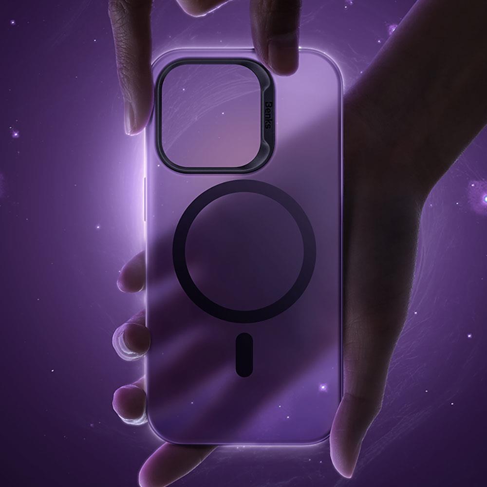 Apple iPhone 14 Pro Kılıf Magsafe Şarj Özellikli Benks Lucid Armor Kapak