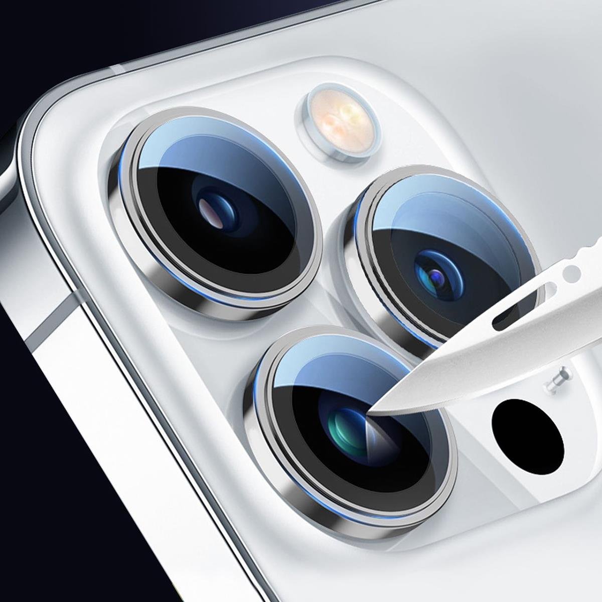 Apple iPhone 14 Pro Max Go Des CL-10 Kamera Lens Koruyucu