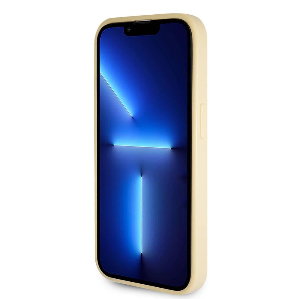 Apple iPhone 14 Pro Max Kılıf Guess Orjinal Lisanslı 4G Büyük Metal Logolu Glitter Kapak