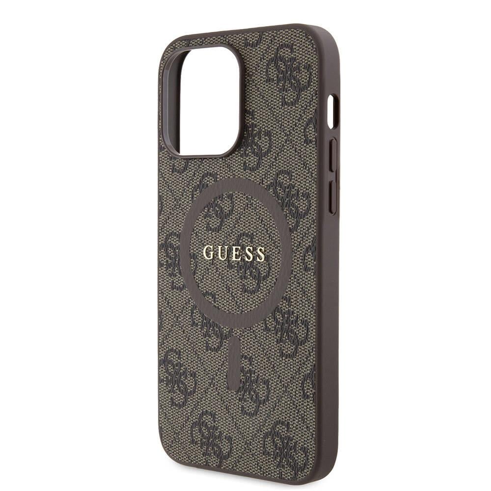 Apple iPhone 14 Pro Max Kılıf Guess Orjinal Lisanslı Magsafe Şarj Özellikli 4G Desenli Yazı Logolu Kapak