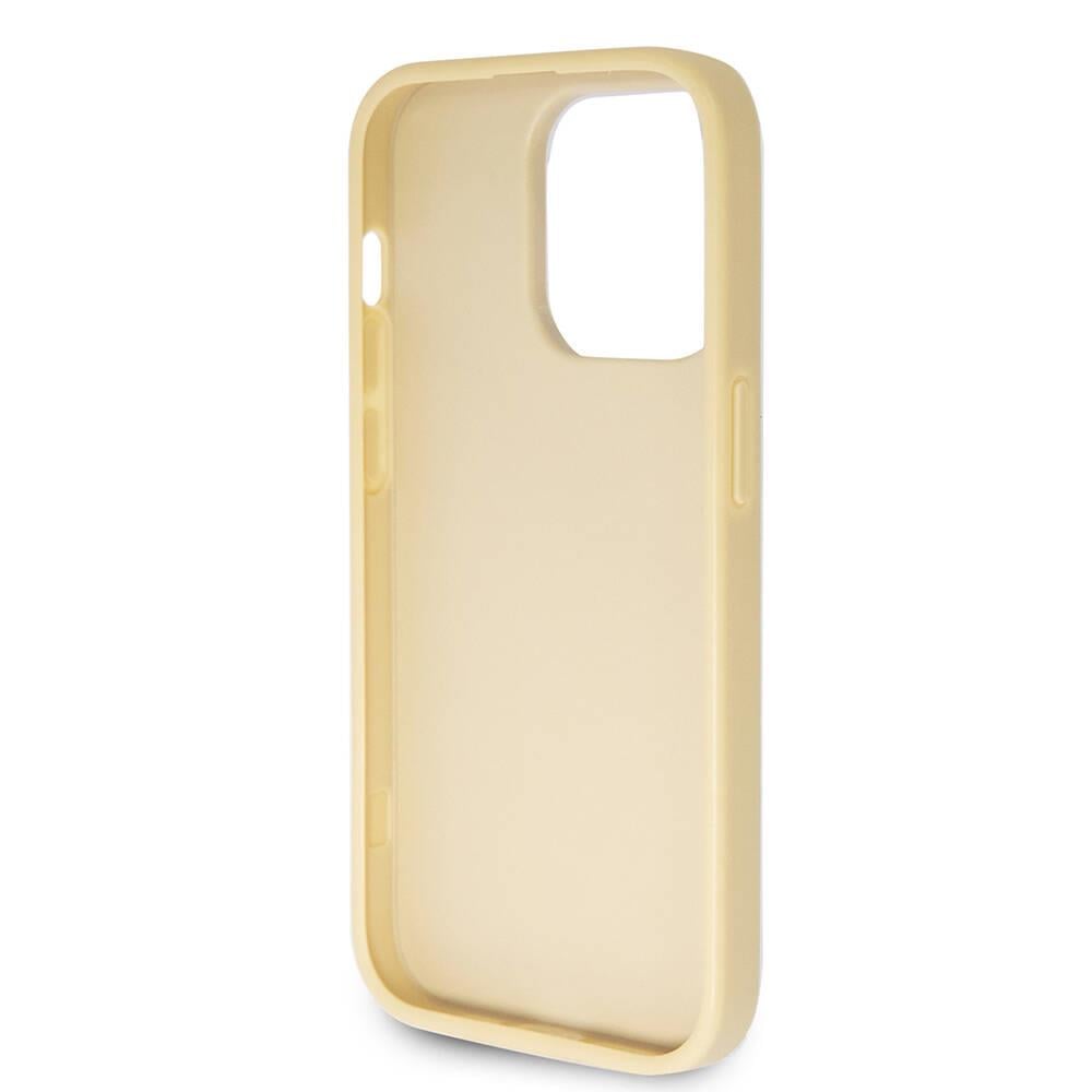 Apple iPhone 14 Pro Max Kılıf Guess Orjinal Lisanslı 4G Büyük Metal Logolu Glitter Kapak