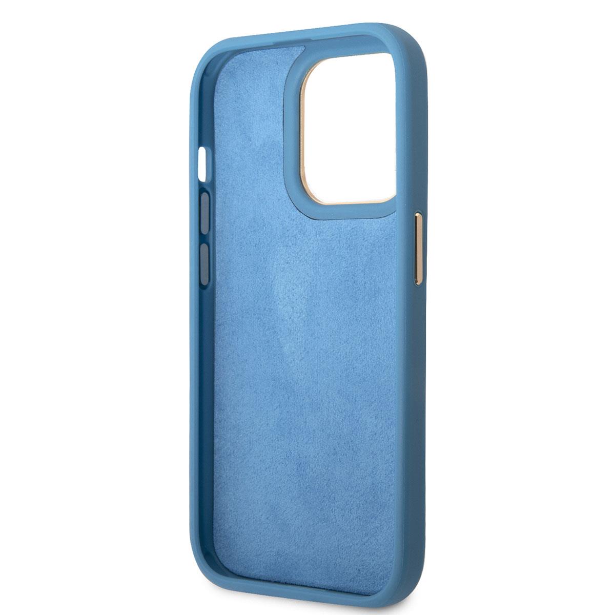 Apple iPhone 14 Pro Max Kılıf GUESS PU Deri Metal Logo Dizaynlı Kapak