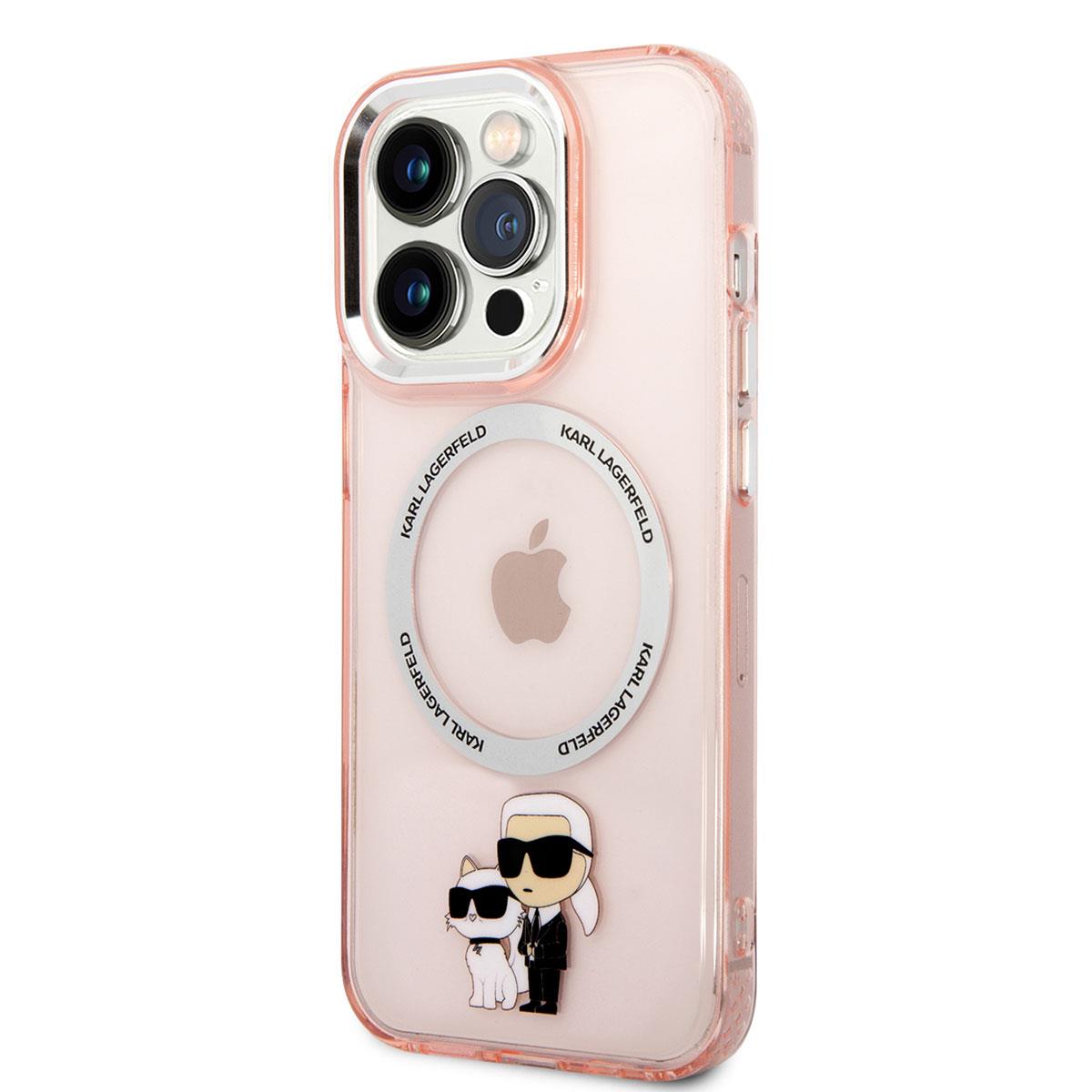 Apple iPhone 14 Pro Max Kılıf Karl Lagerfeld Magsafe Şarj Özellikli K&C Dizayn Kapak