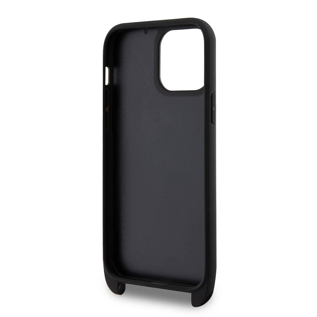Apple iPhone 14 Pro Max Kılıf Karl Lagerfeld Boyun Askılı Kartlıklı Choupette Dizayn Kapak