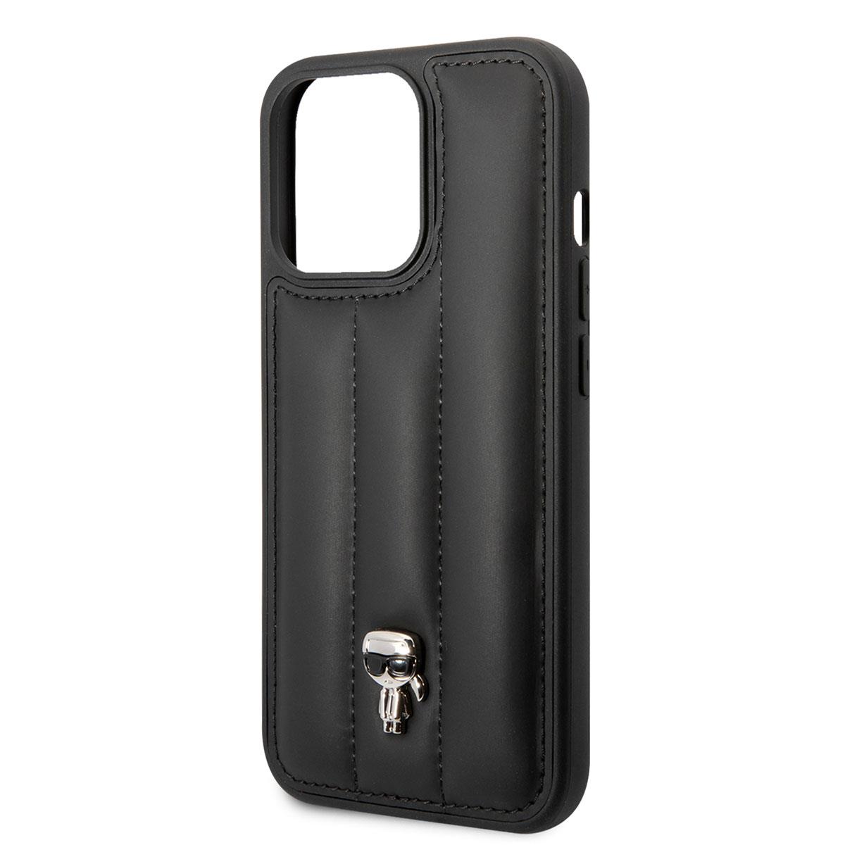 Apple iPhone 14 Pro Max Kılıf Karl Lagerfeld Nylon Puffy Airbag Karl Dizayn Kapak