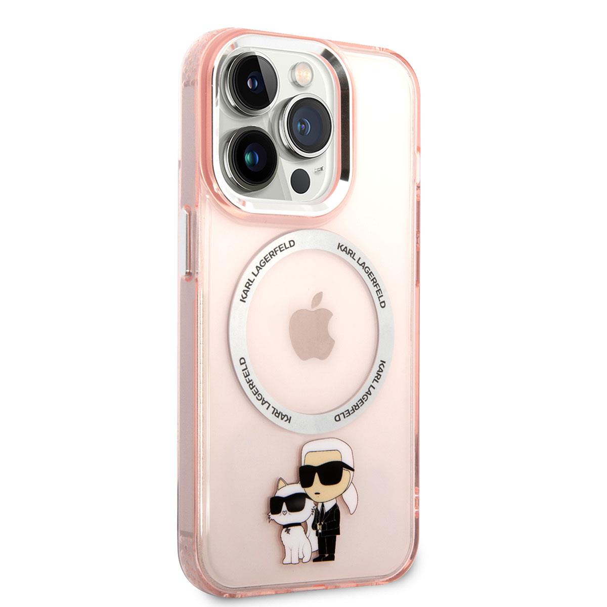 Apple iPhone 14 Pro Max Kılıf Karl Lagerfeld Magsafe Şarj Özellikli K&C Dizayn Kapak