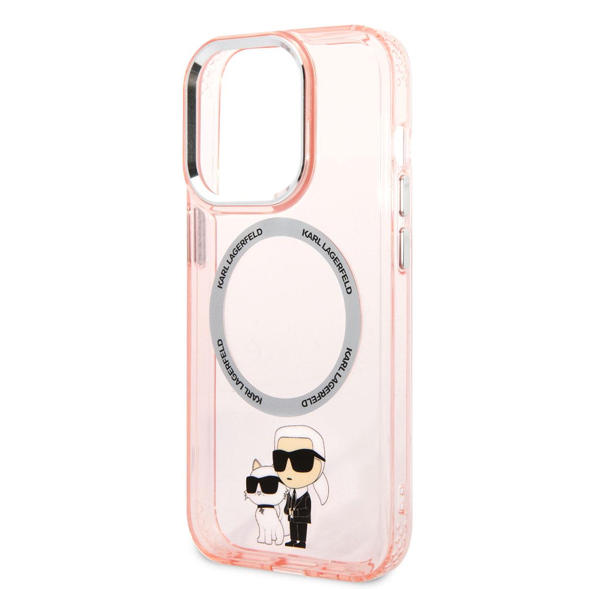 Apple iPhone 14 Pro Max Kılıf Karl Lagerfeld Magsafe Şarj Özellikli K&C Dizayn Kapak