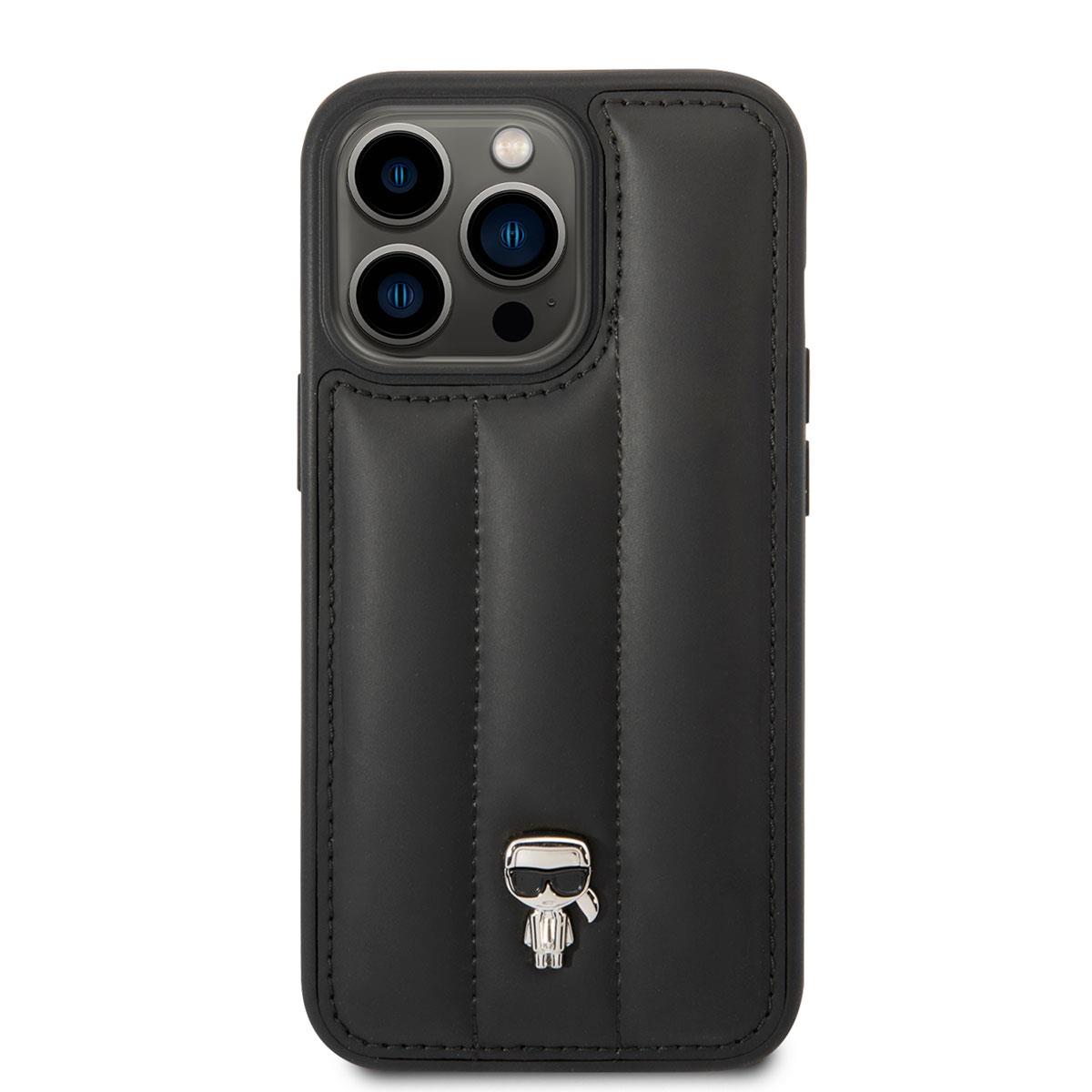 Apple iPhone 14 Pro Max Kılıf Karl Lagerfeld Nylon Puffy Airbag Karl Dizayn Kapak