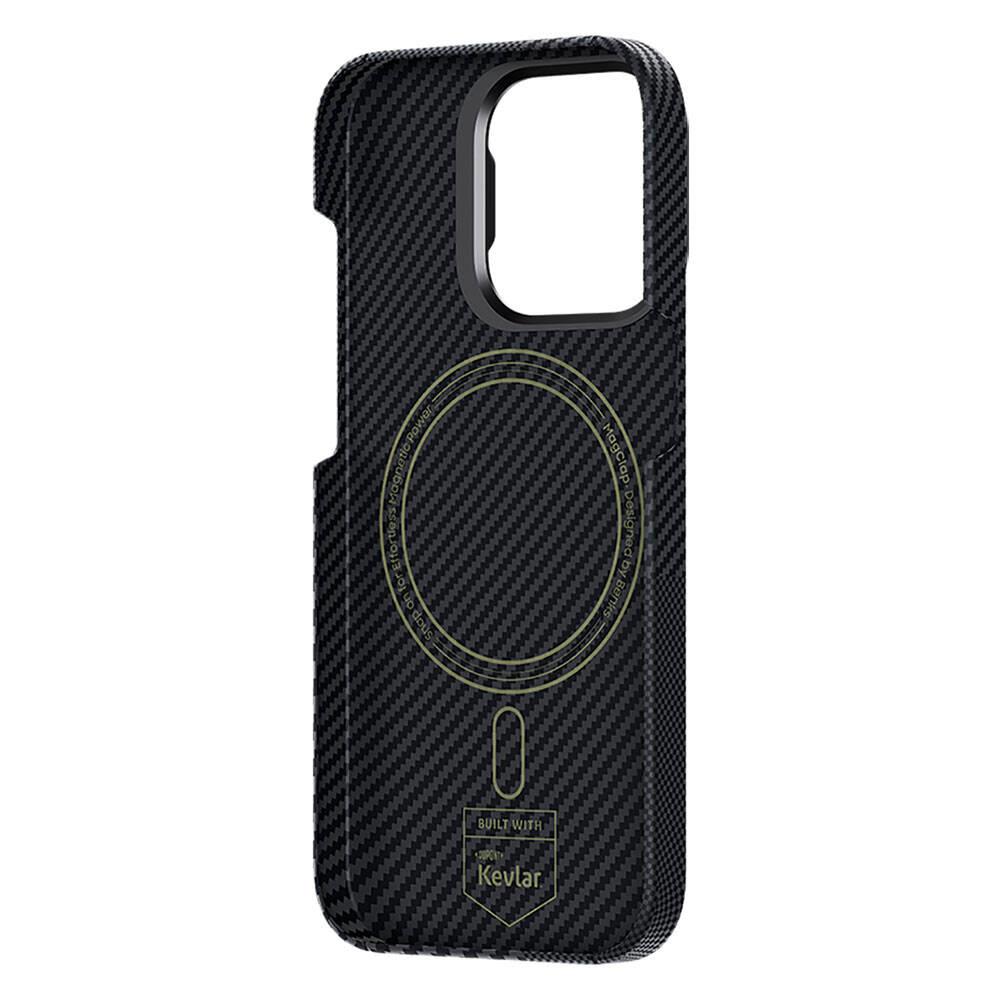 Apple iPhone 14 Pro Max Kılıf Magsafe Şarj Özellikli Karbon Fiber Benks Montage ArmorAir Kevlar Kapak