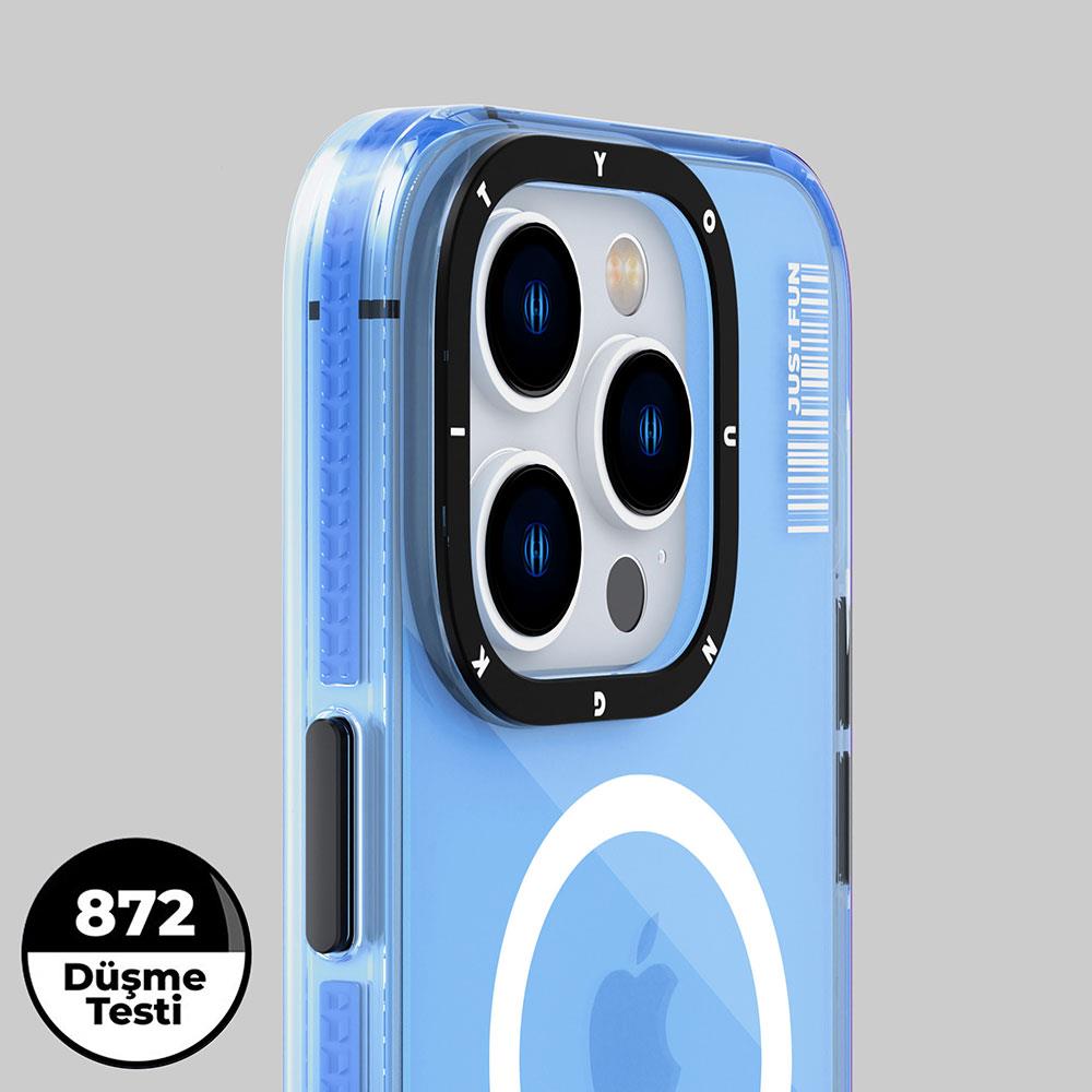 Apple iPhone 14 Pro Max Kılıf Magsafe Şarj Özellikli YoungKit Crystal Color Serisi Kapak