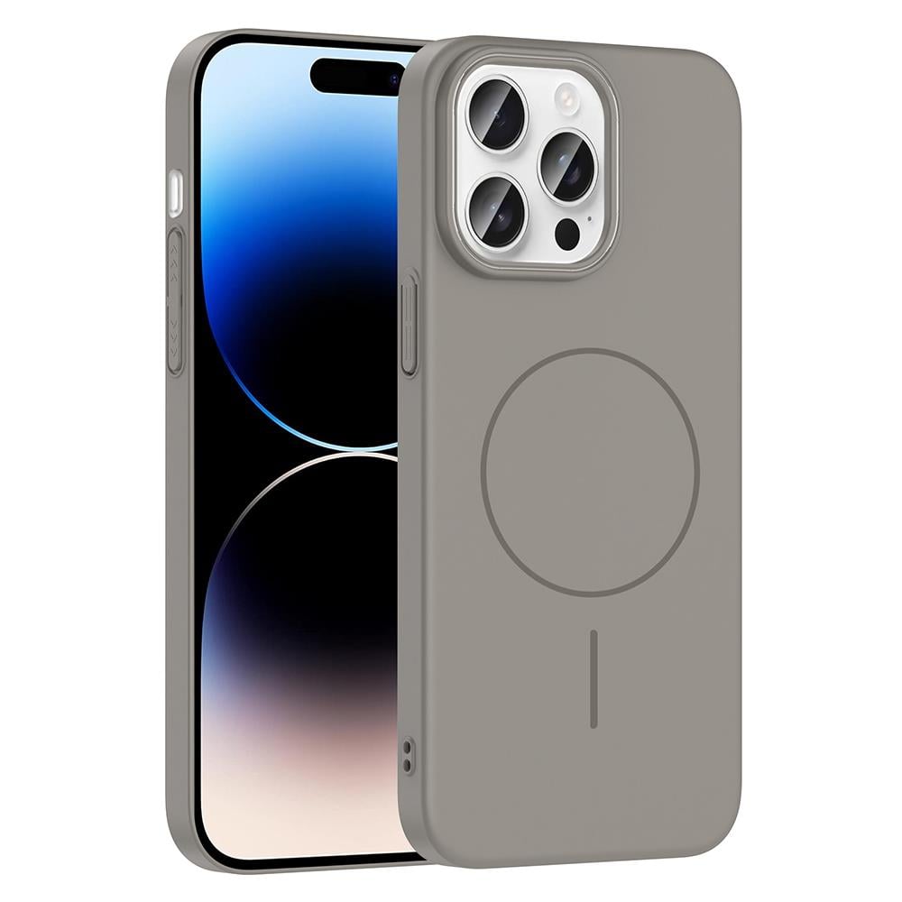 Apple iPhone 14 Pro Max Kılıf Magsafe Şarj Özellikli Zore Ruby Silikon Kapak
