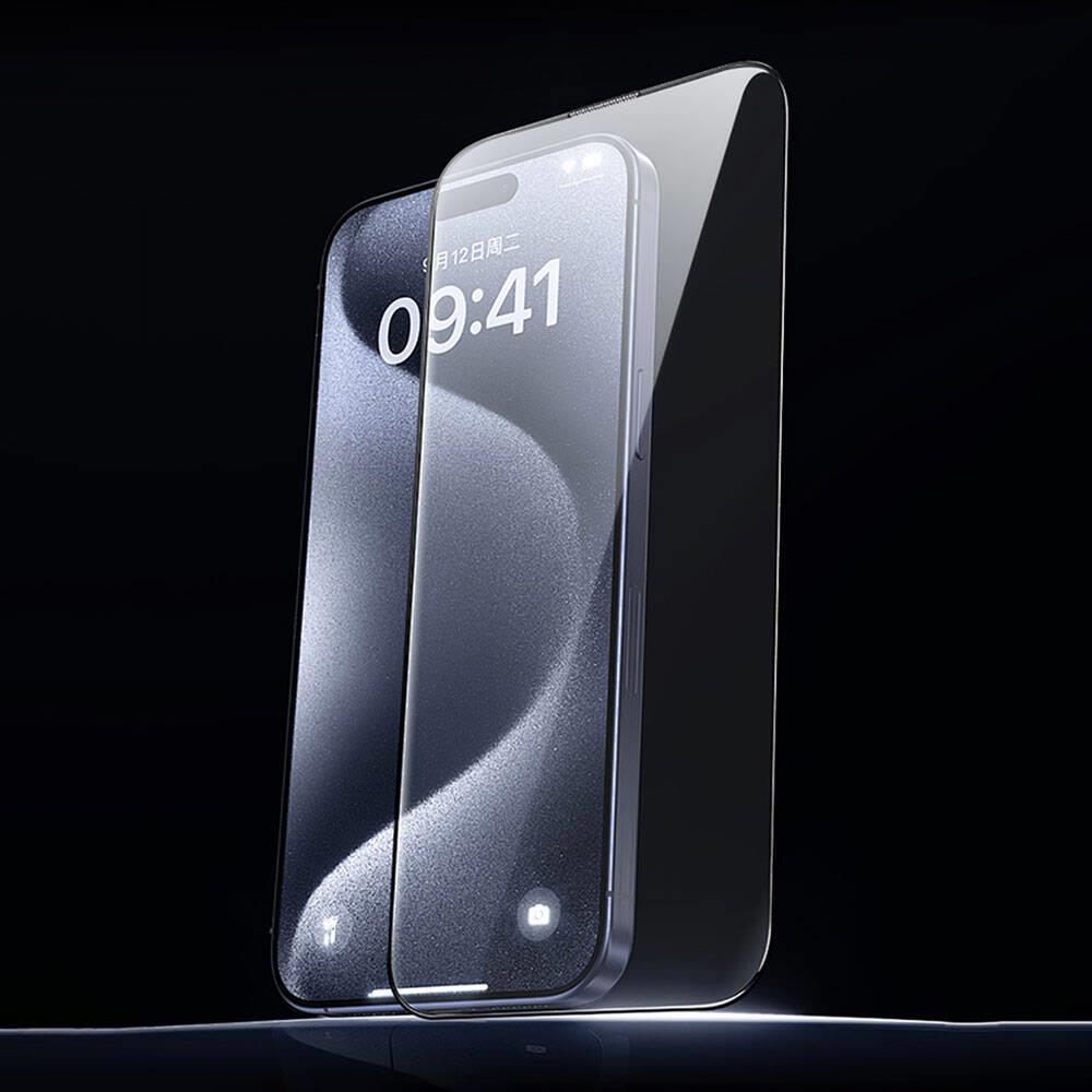 Apple iPhone 14 Pro Max Wiwu GT-008 Polimer Oleofobik Kaplama Şeffaf Pürüzsüz Temperli Cam Ekran Koruyucu 10'lu Paket