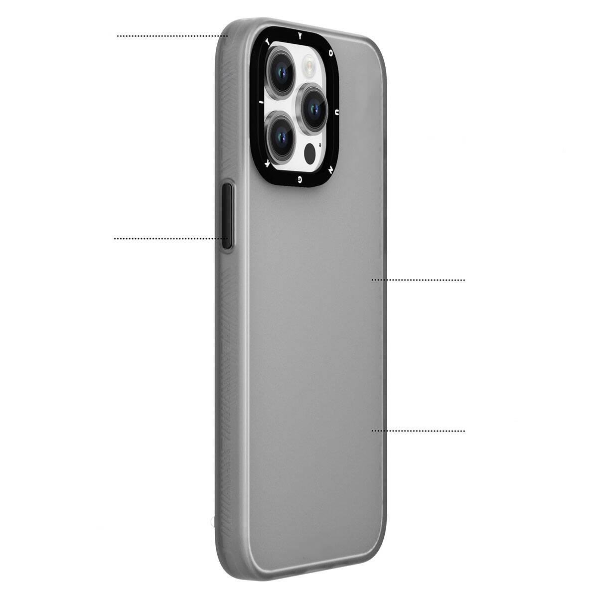 Apple iPhone 15 Kılıf Buzlu Mat Tasarım Youngkit Hidden Sand Serisi Kapak
