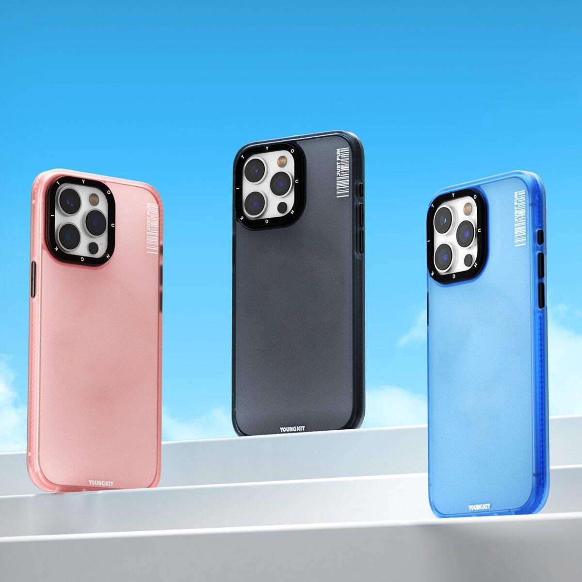 Apple iPhone 15 Kılıf Buzlu Mat Tasarım Youngkit Colored Sand Serisi Kapak