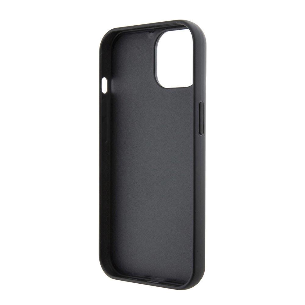 Apple iPhone 15 Kılıf Karl Lagerfeld İkonik Fixed Glitter Metal Logo Orjinal Lisanslı Kapak