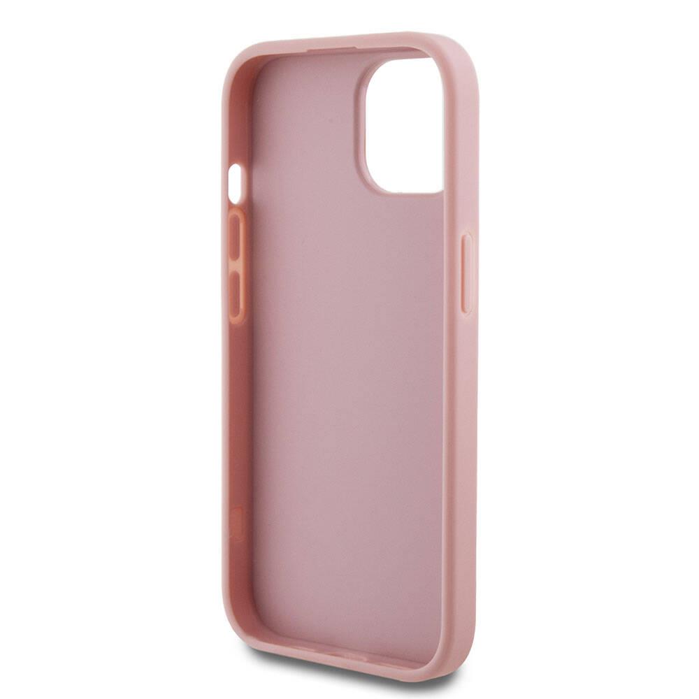 Apple iPhone 15 Plus Kılıf Guess Orjinal Lisanslı 4G Büyük Metal Logolu Glitter Kapak