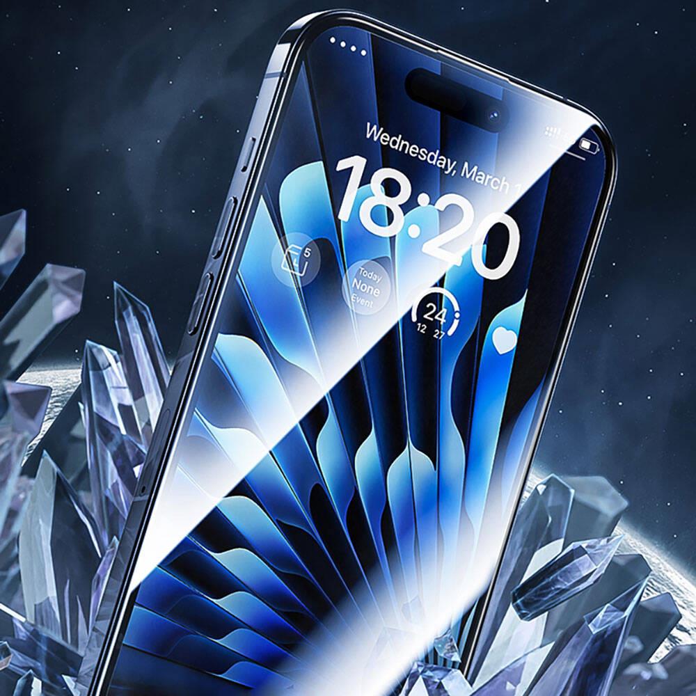 Apple iPhone 15 Pro Benks V Pro Safir Shield Ekran Koruyucu + Kolay Uygulama Aparatlı
