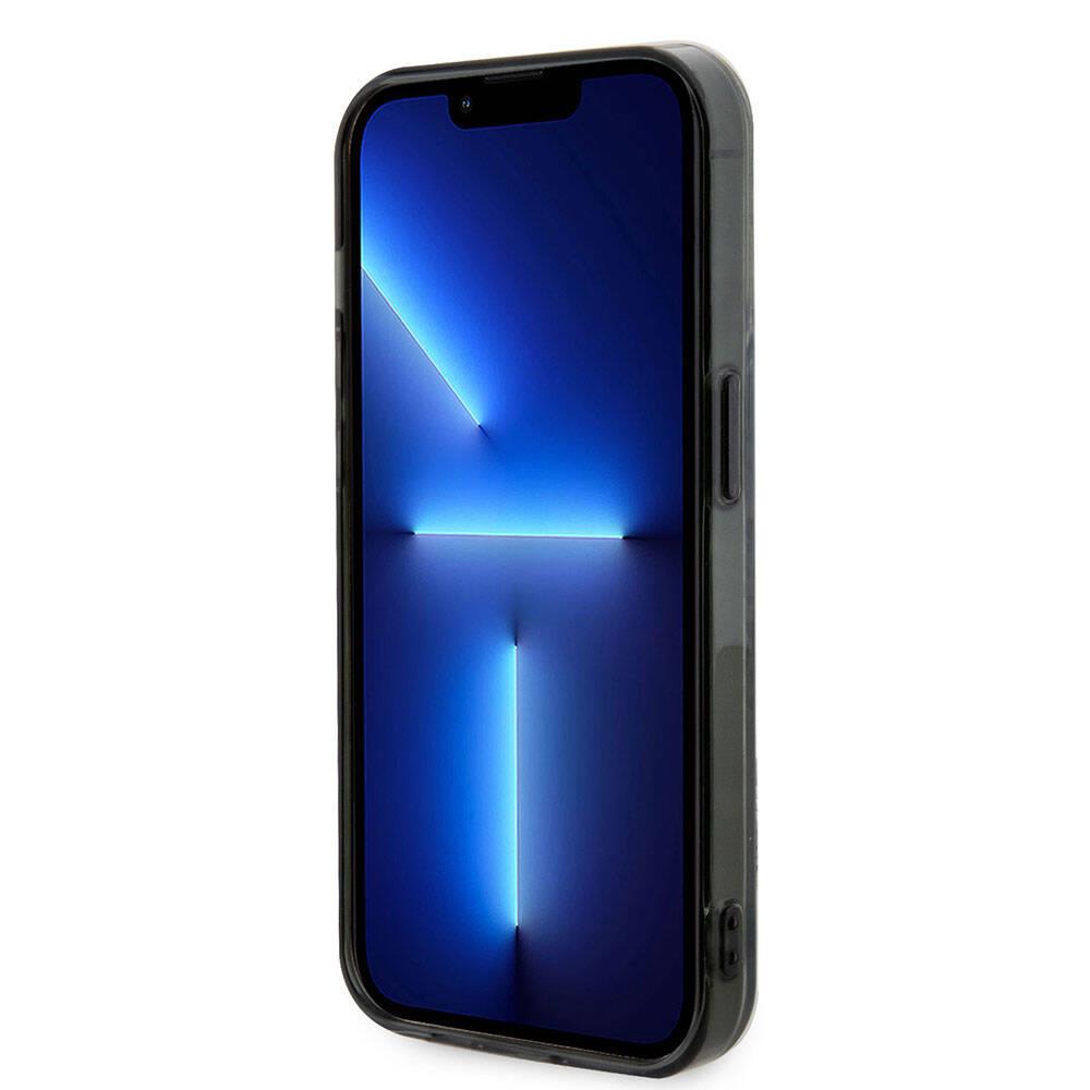 Apple iPhone 15 Pro Kılıf AMG Orjinal Lisanslı Magsafe Şarj Özellikli Transparan Dörtgen Desenli Kapak