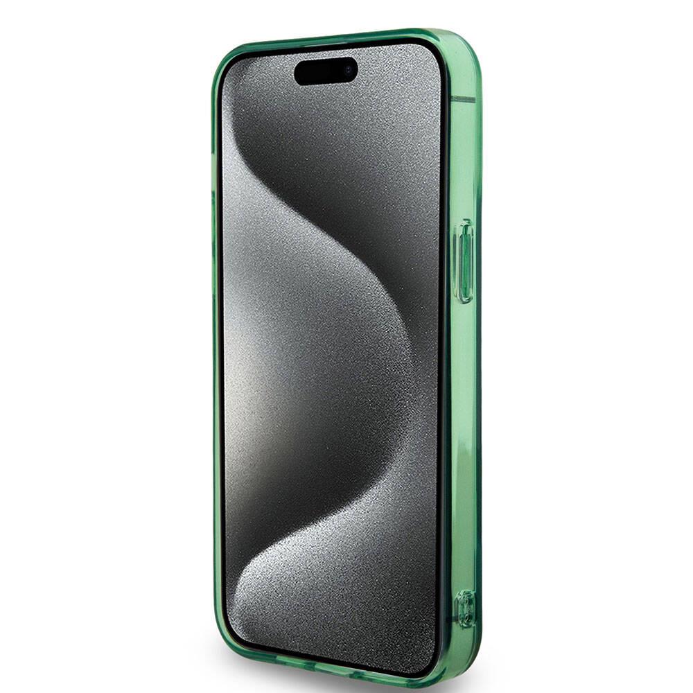 Apple iPhone 15 Pro Kılıf BMW Magsafe Şarj Özellikli Transparan Tricolor Stripes Orjinal Lisanslı Kapak
