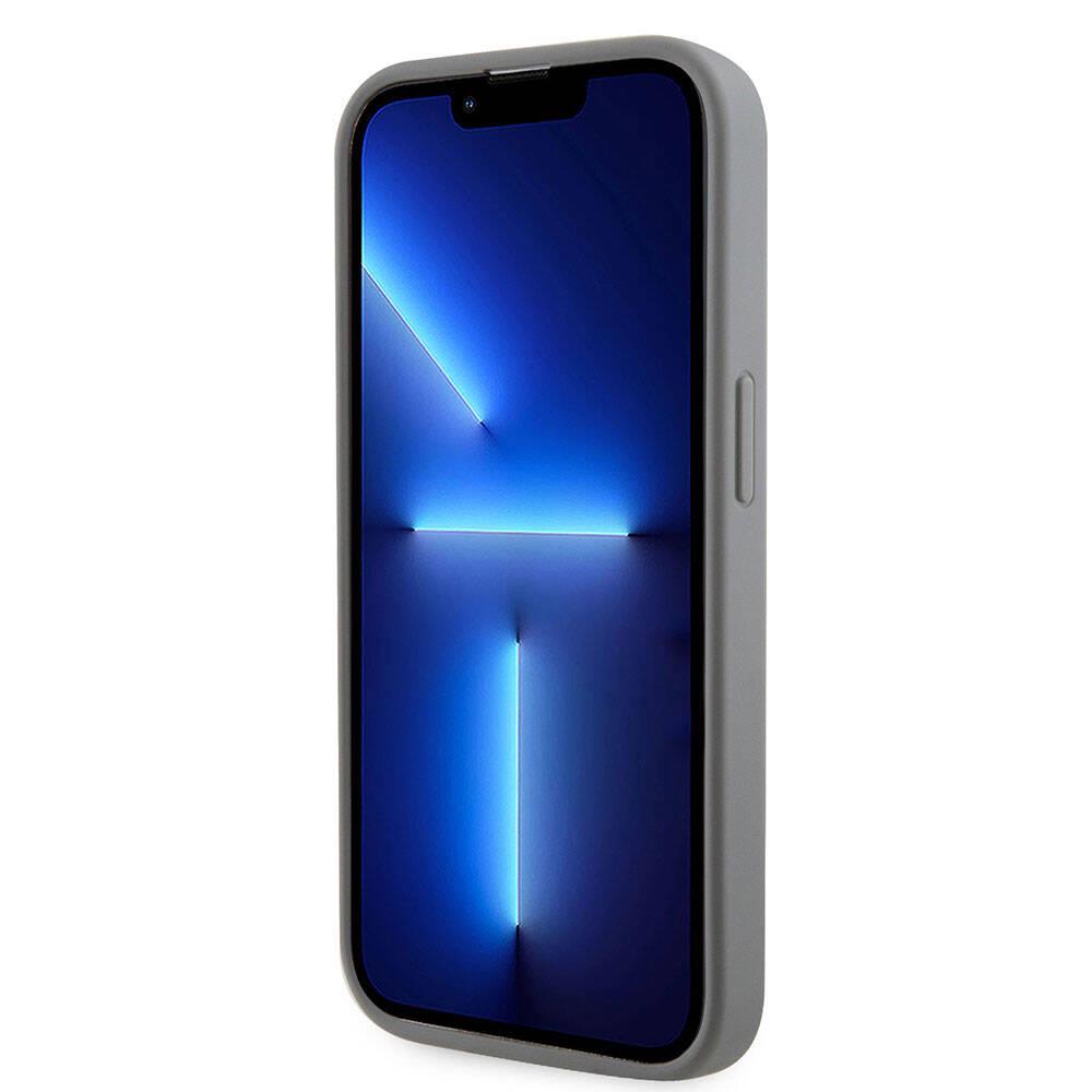 Apple iPhone 15 Pro Kılıf Guess Orjinal Lisanslı Taşlı Arka Yüzey Üçgen Logolu Kapak