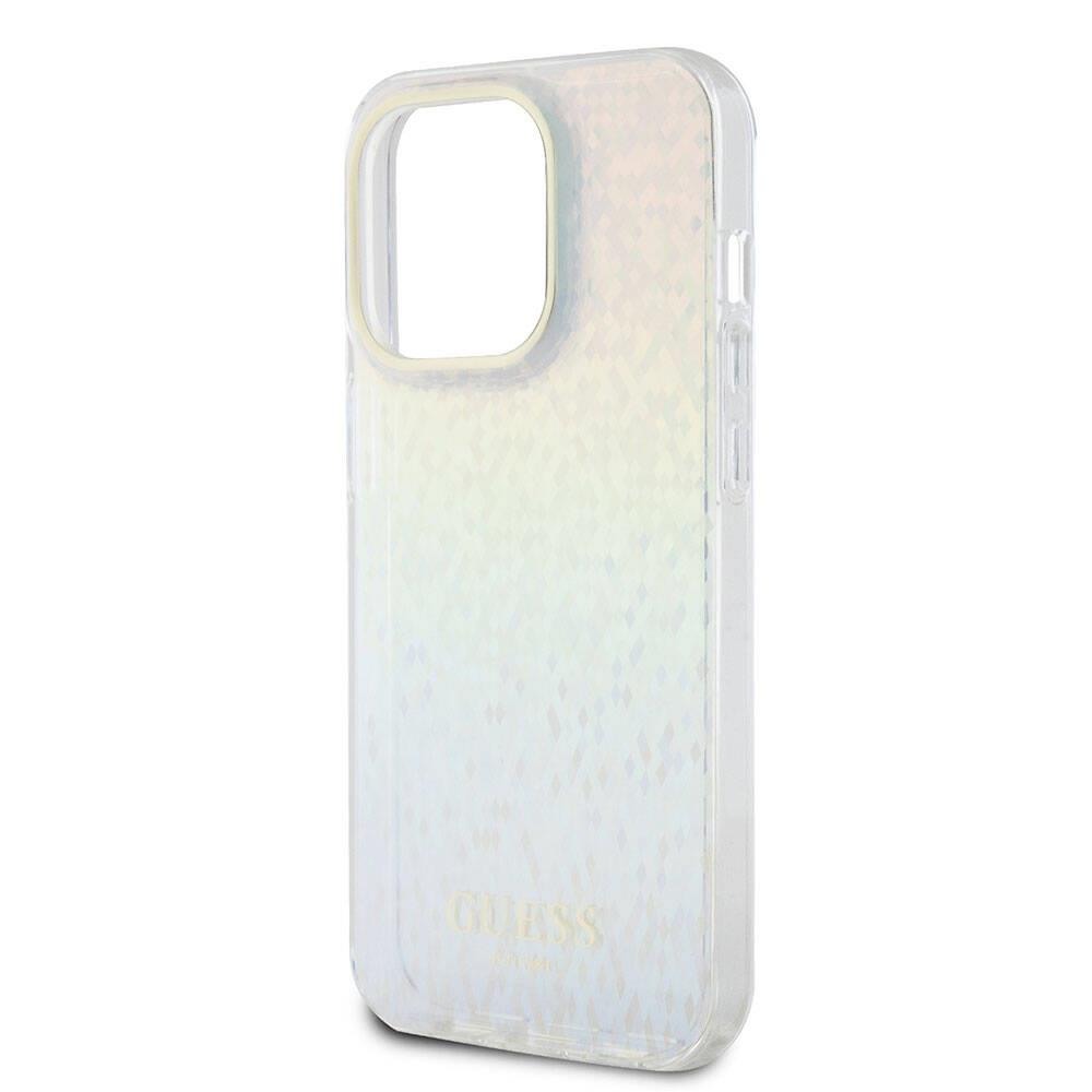 Apple iPhone 15 Pro Kılıf Guess Orjinal Lisanslı Yazı Logolu Mirror Disco Kapak