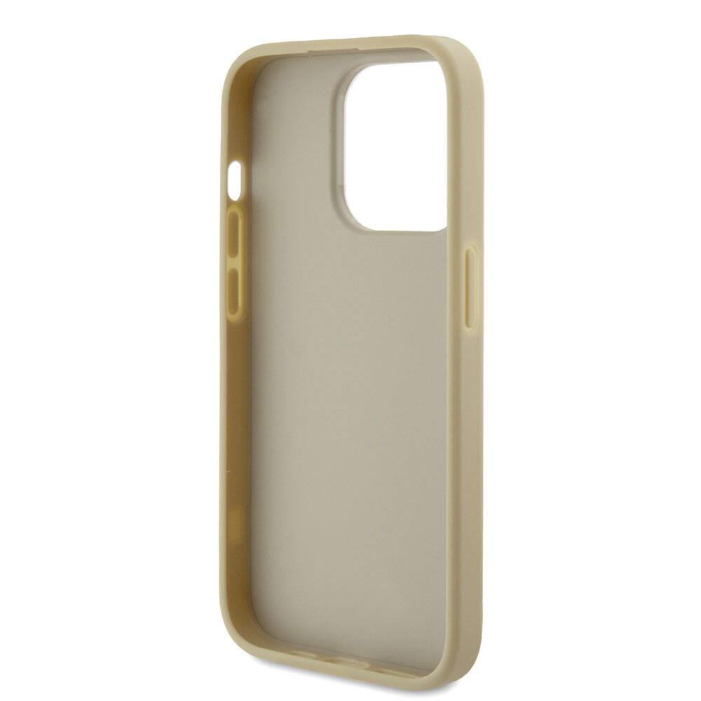 Apple iPhone 15 Pro Kılıf Guess Orjinal Lisanslı 4G Büyük Metal Logolu Glitter Kapak