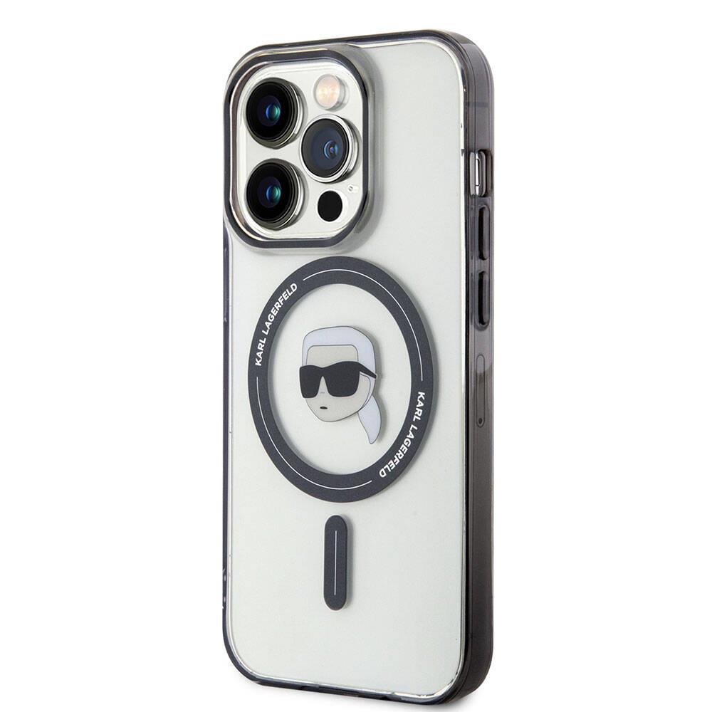 Apple iPhone 15 Pro Kılıf Karl Lagerfeld Magsafe Şarj Özellikli IML Karl Orjinal Lisanslı Kapak