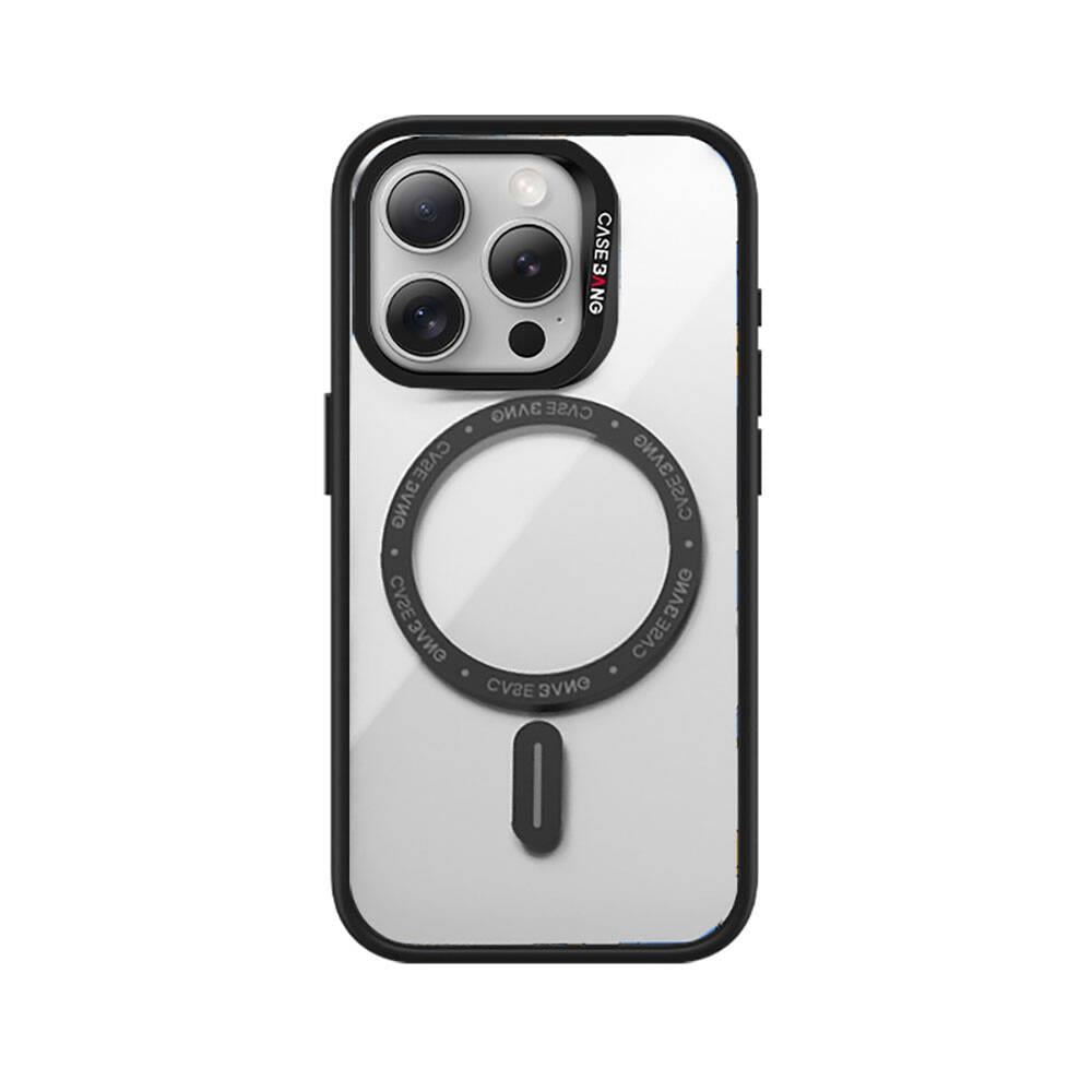 Apple iPhone 15 Pro Kılıf Magsafe Şarj Özellikli Casebang Body Frame Kapak