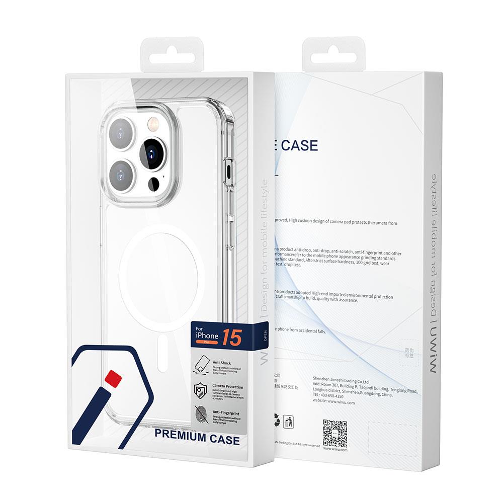 Apple iPhone 15 Pro Kılıf Wiwu MCC-101 Magnetic Crystal Sert PC Kapak