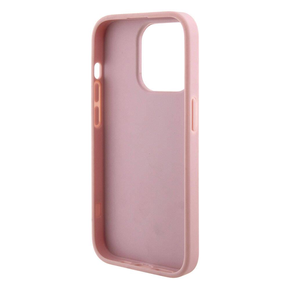 Apple iPhone 15 Pro Max Kılıf Guess Orjinal Lisanslı 4G Büyük Metal Logolu Glitter Kapak