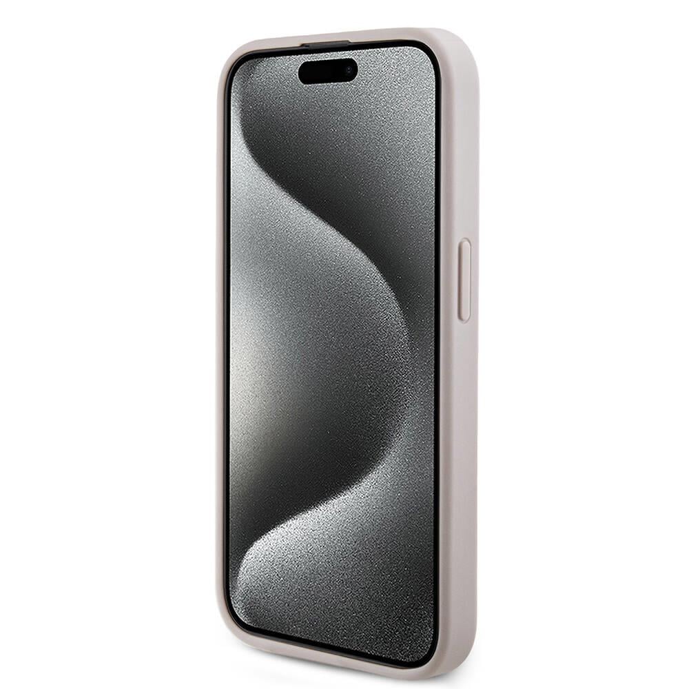 Apple iPhone 15 Pro Max Kılıf Guess Orjinal Lisanslı Magsafe Şarj Özellikli 4G Desenli Yazı Logolu Kapak