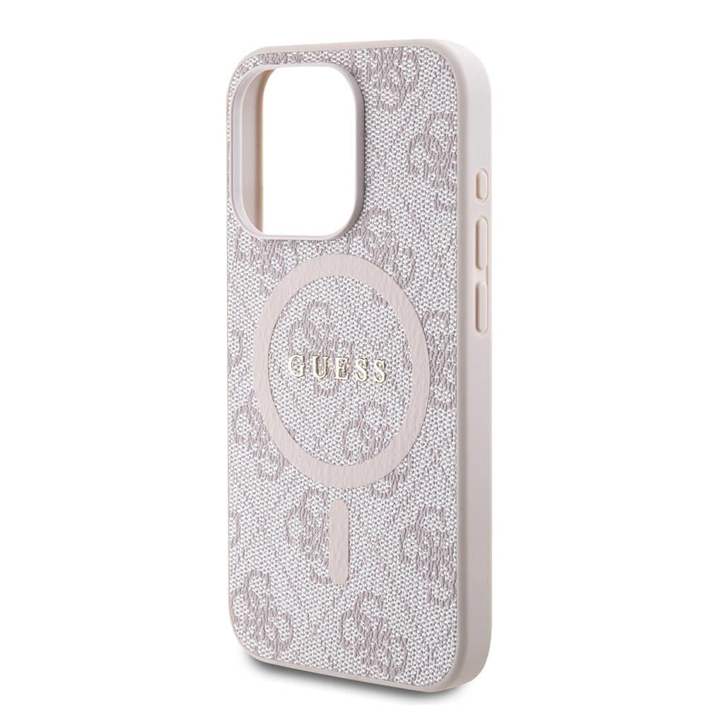 Apple iPhone 15 Pro Max Kılıf Guess Orjinal Lisanslı Magsafe Şarj Özellikli 4G Desenli Yazı Logolu Kapak