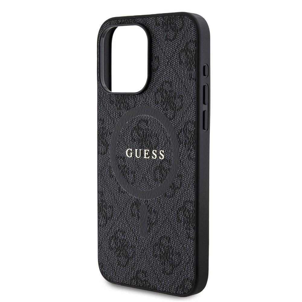 Apple iPhone 15 Pro Max Kılıf Guess Orjinal Lisanslı Magsafe Şarj Özellikli 4G Desenli Yazı Logolu Kapak