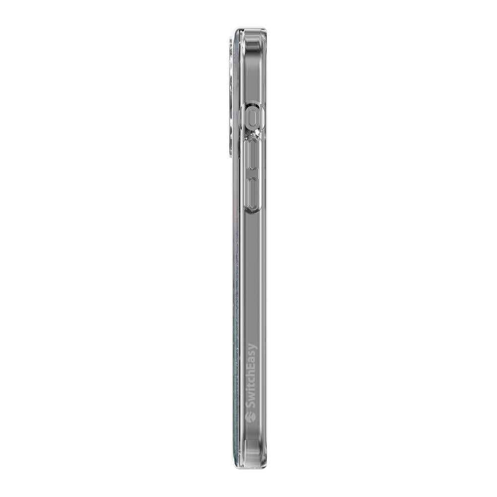 Apple iPhone 15 Pro Max Kılıf Magsafe Şarj Özellikli Parlayan Simli Şeffaf Lisanslı Switcheasy Starfield-M Kapak