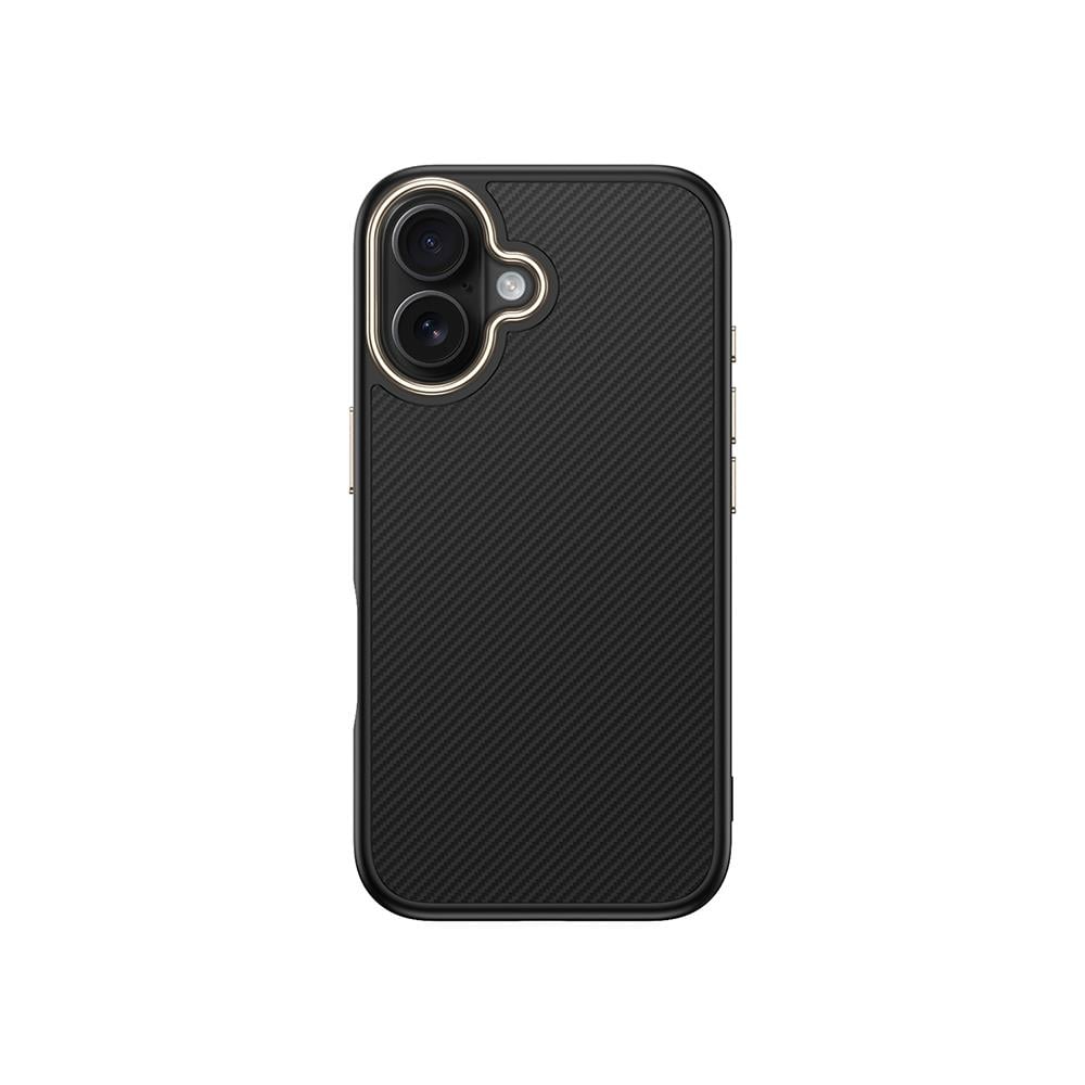 Apple iPhone 16 Kılıf M-safe Şarj Özellikli Karbon Fiber Görünümlü Zore Antina Kapak