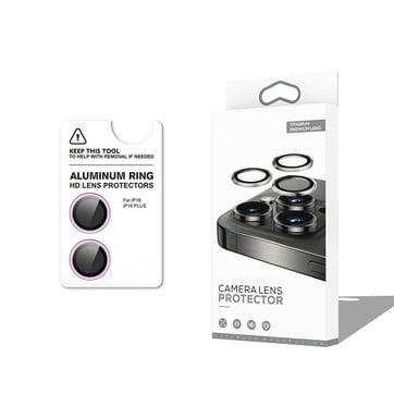Apple iPhone 16 Plus Zore CL-12 Premium Safir Parmak İzi Bırakmayan Anti-Reflective Kamera Lens Koruyucu