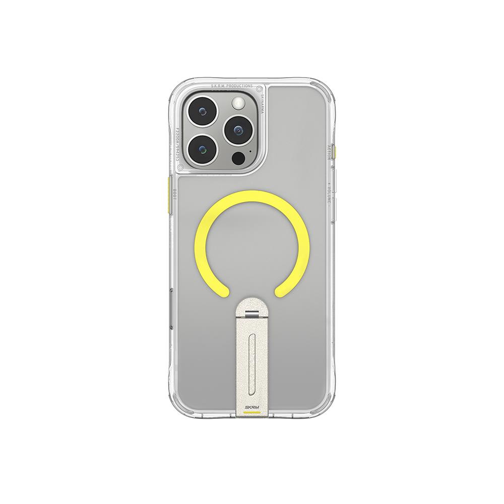 Apple iPhone 16 Pro Kılıf Magsafe Şarj Özellikli 360° Dönebilen Standlı Skinarma Helix Kapak