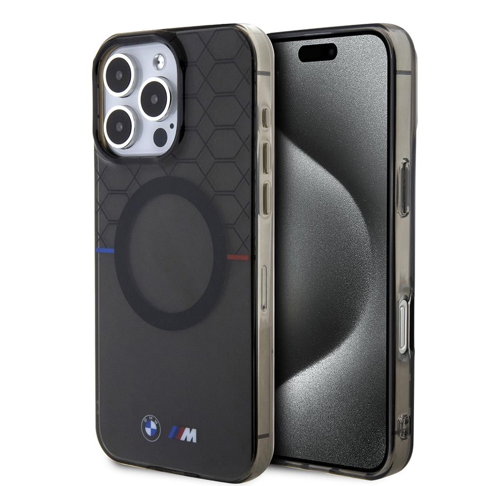 Apple iPhone 16 Pro Max Kılıf BMW Magsafe Şarj Özellikli Transparan M Dizayn Orjinal Lisanslı Kapak