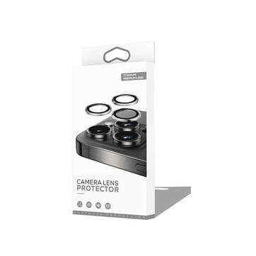 Apple iPhone 16 Pro Max Zore CL-12 Premium Safir Parmak İzi Bırakmayan Anti-Reflective Kamera Lens Koruyucu