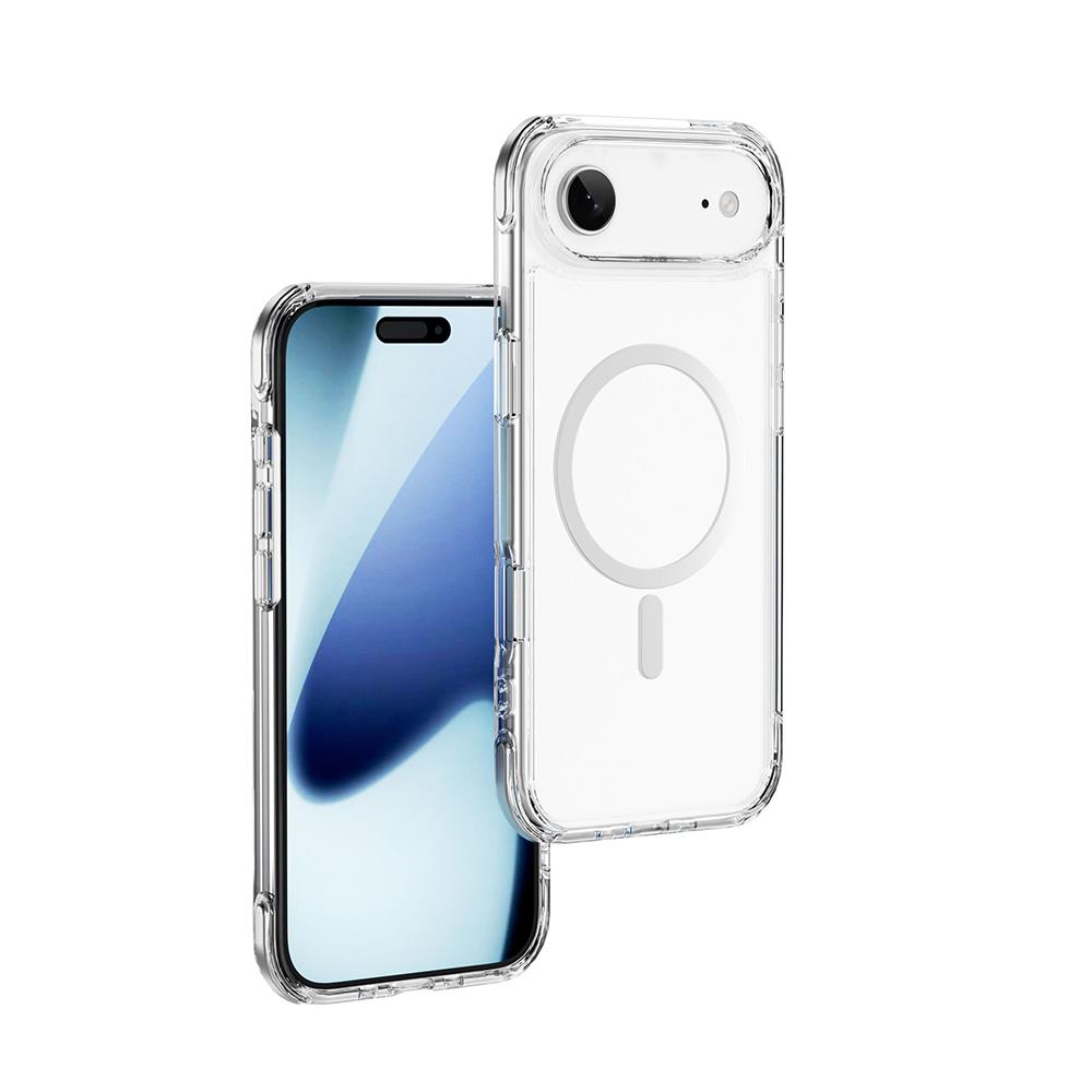 Apple iPhone 17 Air Kılıf M-safe Şarj Özellikli Wiwu MCC-702 Titanyum Pro Serisi Sert PC Kapak