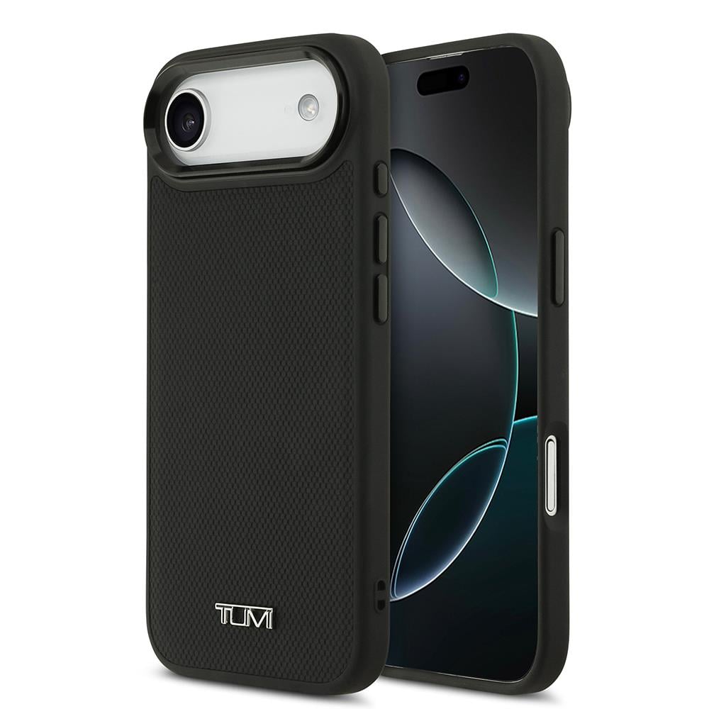 Apple iPhone 17 Air Kılıf TUMI M-safe Şarj Özellikli Deri Noktalı Dizayn Kapak