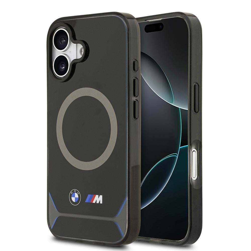 Apple iPhone 17 Kılıf BMW Orjinal Lisanslı M-safe Şarj Özellikli Metal Buton Tasarımlı IML Baskılı M Dizayn Kapak