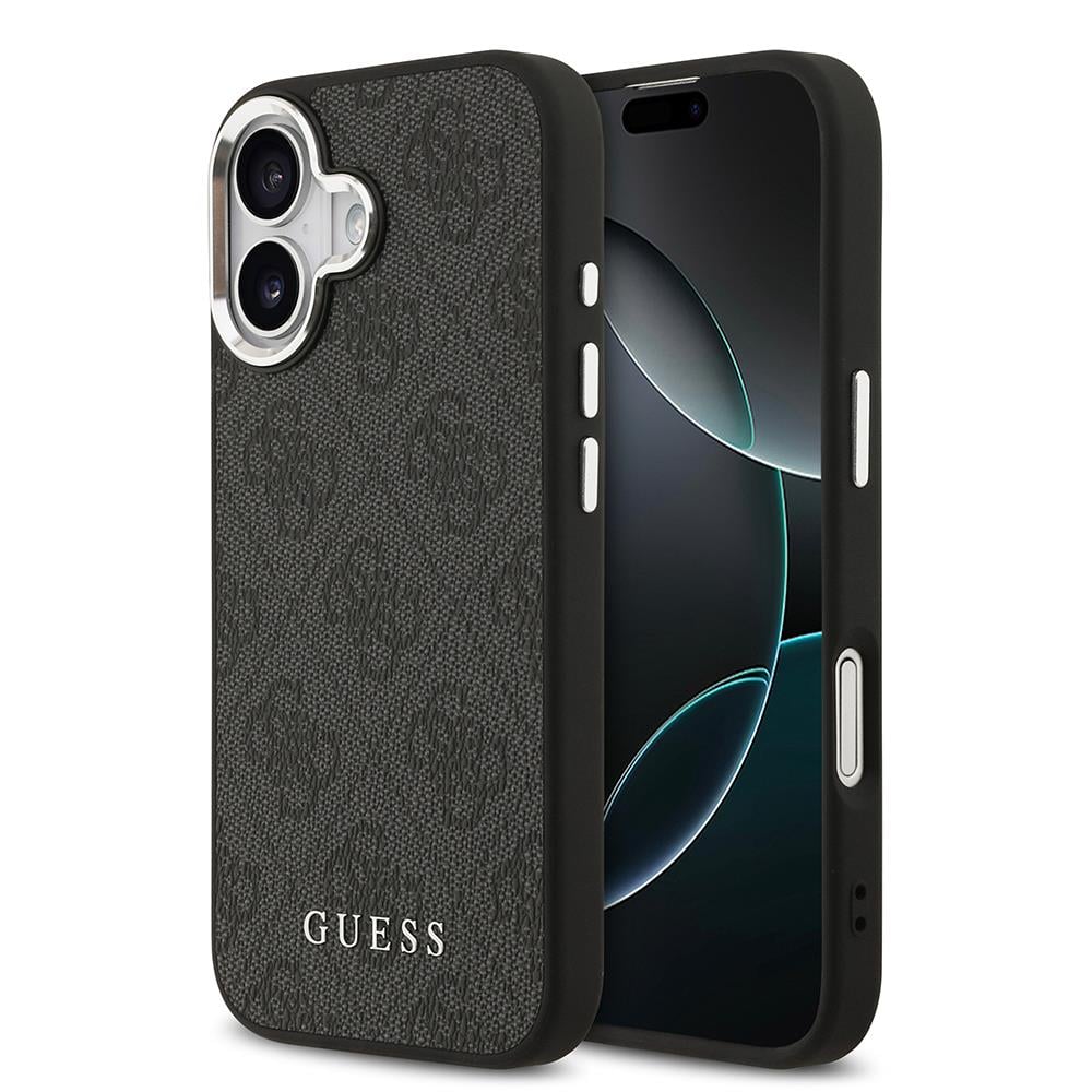 Apple iPhone 17 Kılıf Guess Orjinal Lisanslı M-safe Şarj Özellikli 4G Klasik Yazı Logolu Kapak